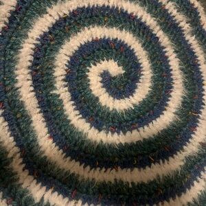 Handcrafted Spiral  - Blue and light pink